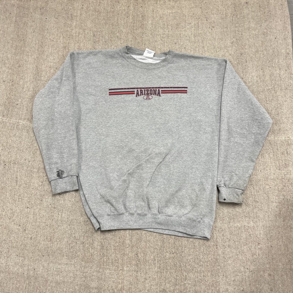 Vintage The University OF Arizona Sweatshirt Mens XL Gray 1990s USA